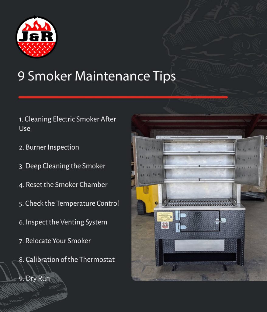 9 smoker maintenance tips infographic