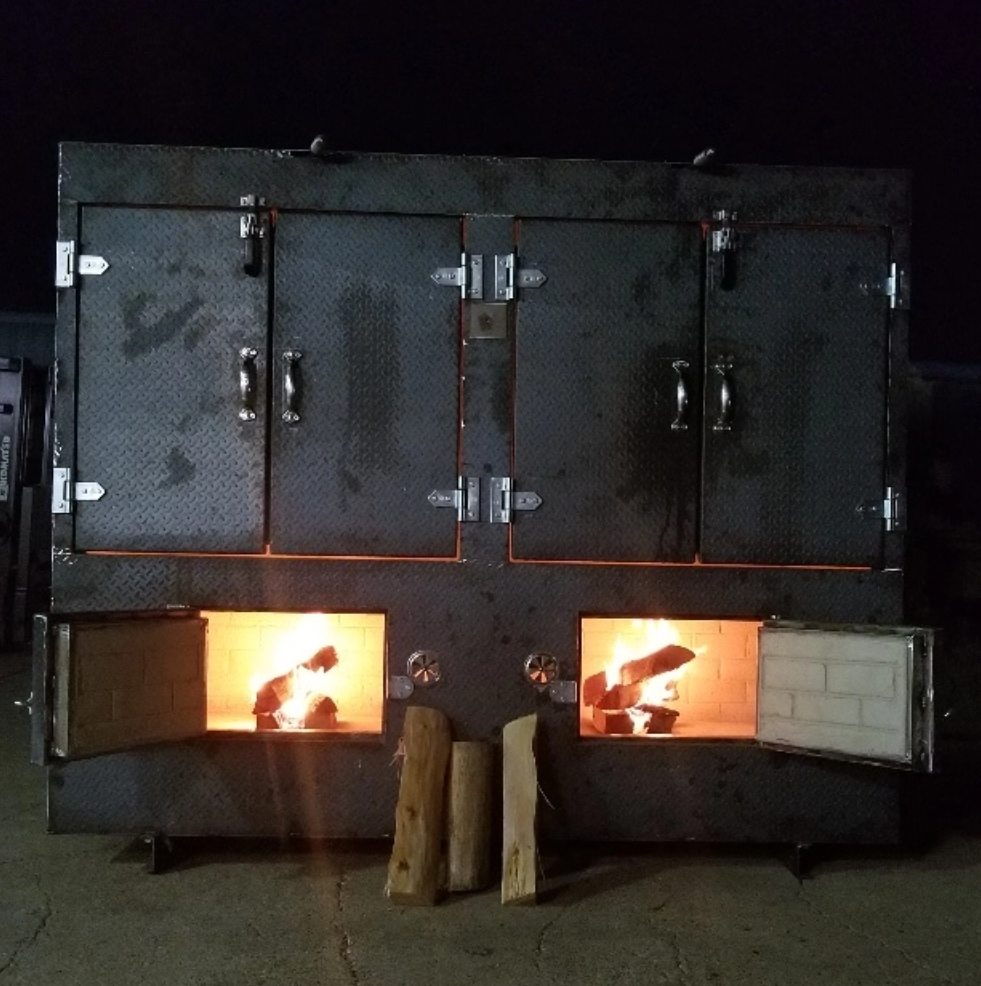 Wood fired grill
